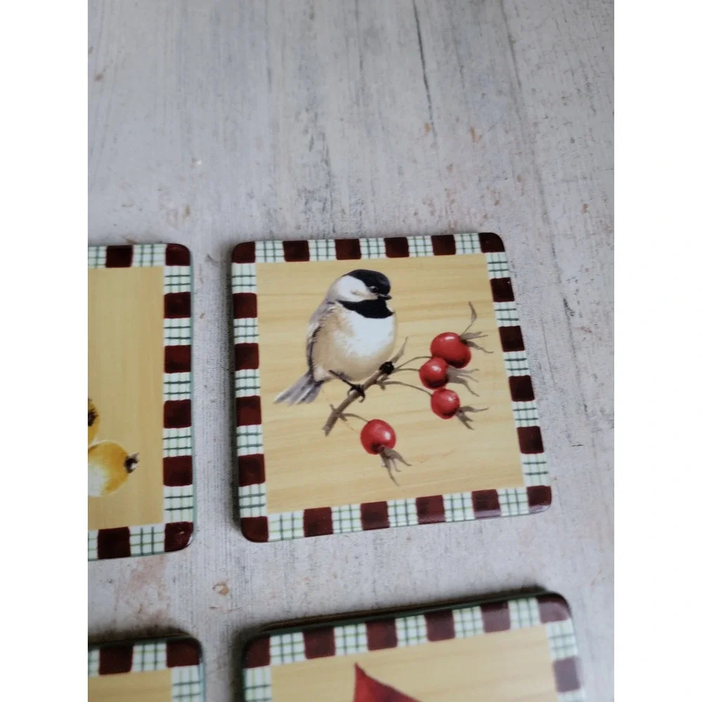 Lenox coaster winter greetings everyday bird coaster set Xmas home
